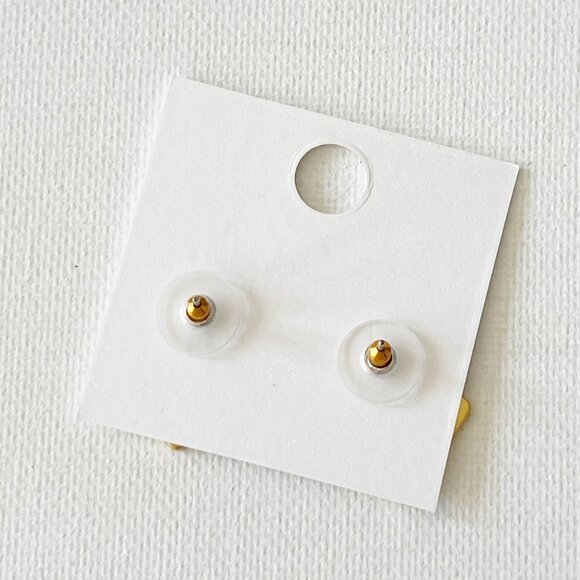 Madewell Gold Square Studs Earrings - Picture 5 of 5